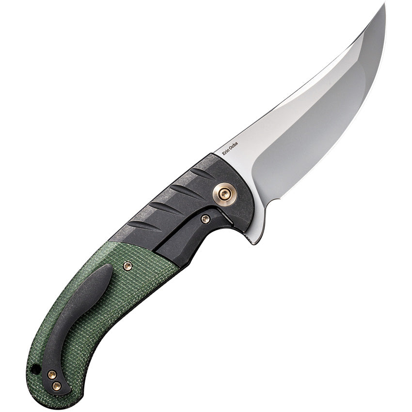 We Knife Curvaceous Framelock Green